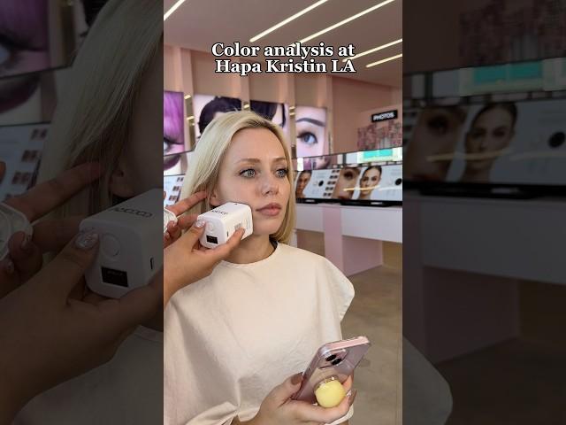 Come with me to get a color analysis at Hapa Kristin LA #coloranalysis #makeup #mua #grwm #beauty