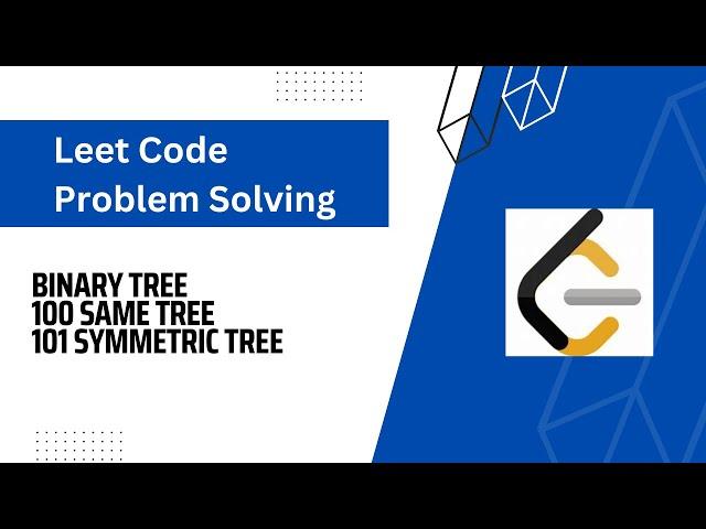 Mastering Binary Trees: LeetCode Problems 100 & 101 Explained | Tutorial