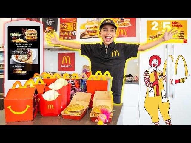 We OPENED Our Own McDONALD'S At HOME!! | The Royalty Family