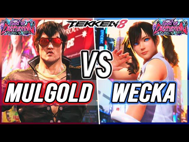 T8  Mulgold (Law) vs Wecka (Xiaoyu)  Tekken 8 High Level Gameplay