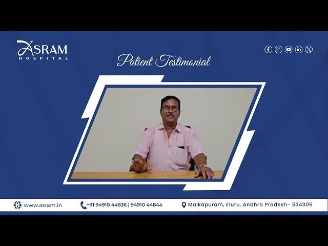 Patient Testimonial | Mr.Gopala Rao's Diabetes Transformation: A Success Story at ASRAM Hospital