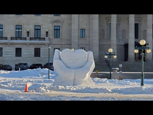 Amazing Snow Sculptures in Winnipeg!