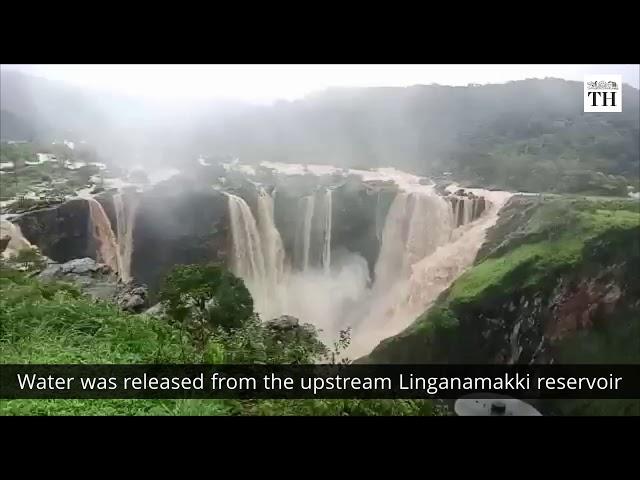 India's tallest waterfall in full flow