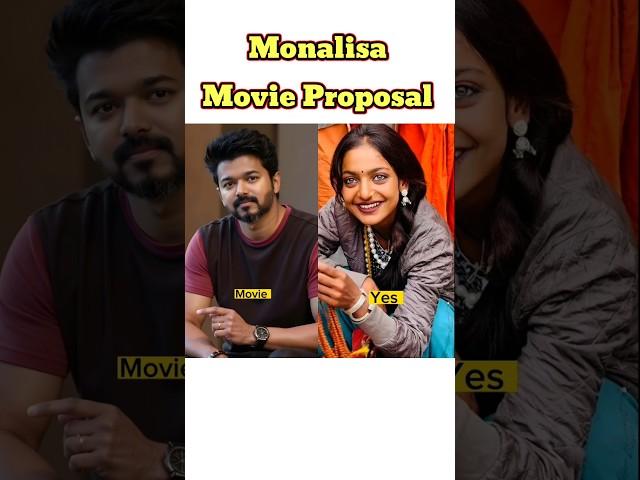 Viral Monalisa Movie Proposal In Telugu Actors #shorts #monalisa #thalapathyvijay #prabhas #viral