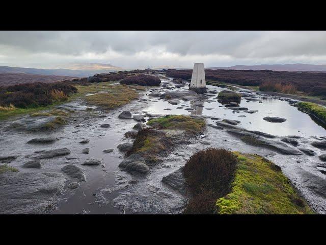 High Neb and White Path Moss. Peak District. 88 Trig Point Challenge 2023 - Trigs 2 & 3 of 88.