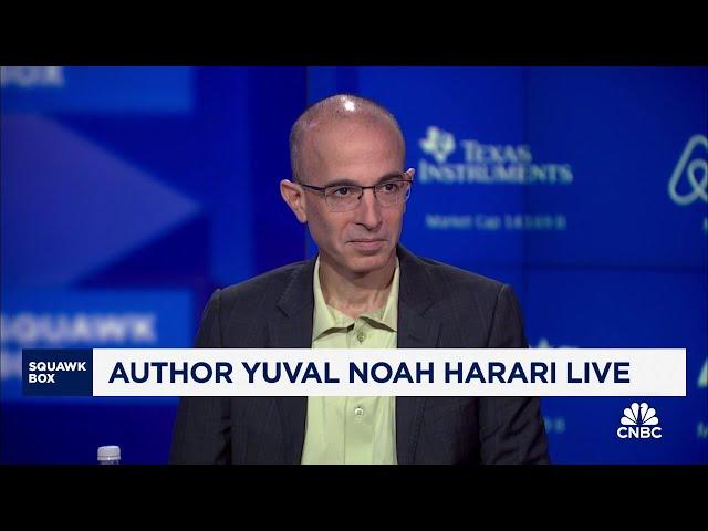 Finance is the ideal playing ground for AI, says Yuval Noah Harari