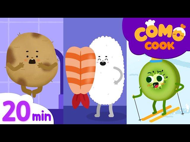 Kids animation | How to make Ice flakes + More episodes 20min | Como Cook