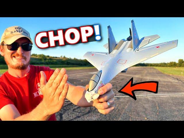 CRASHING the WORLD'S Easiest to Fly $75 RC Jet! LOL!!!