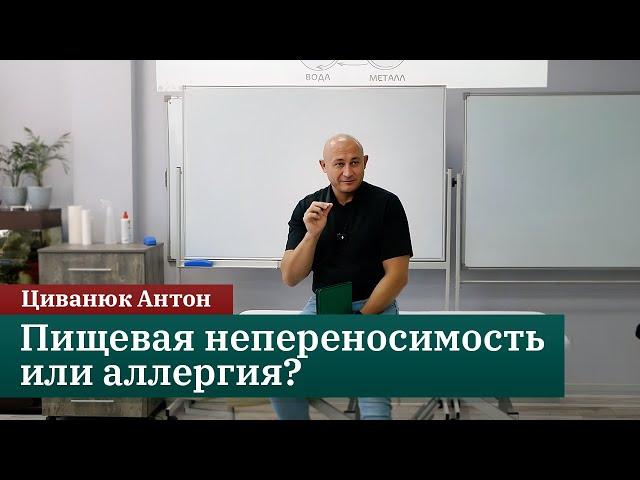 Пищевая непереносимость или аллергия? Циванюк А.В.
