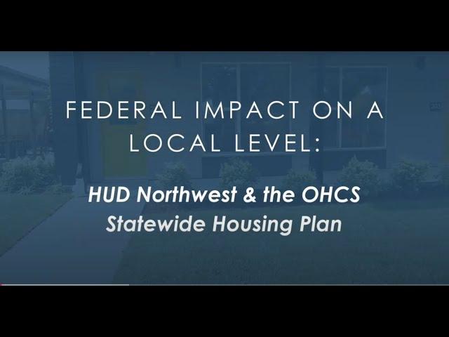 HUD NW and OHCS: Statewide Housing Plan Partnership