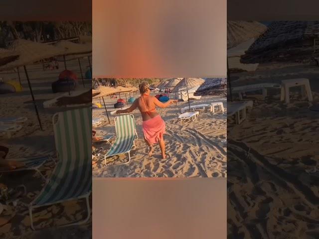 Belly dancers on beach#If you look at it till the end you will see how it moves️amazing holiday