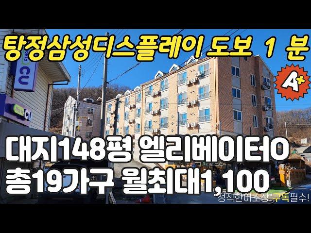 NO.124 탕정삼성상가주택급매 1층상가80평 운영가능 월최대1100  삼성도보1분거리 상가주택매매