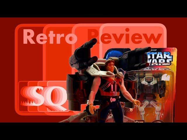 SQ Retro Reviews - Star Wars Power of the Force - Deluxe Han Solo with Smuggler Flight Pack (1996)