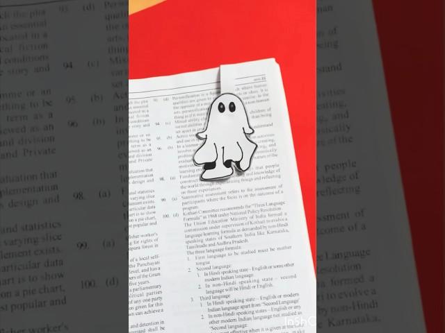 Ghost bookmark#bookmarkideas#artncraft#handmadecard#shorts#viral#trending