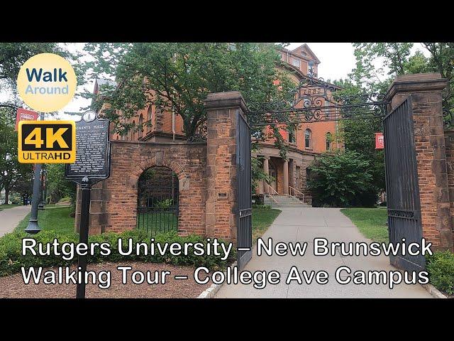 【4K60】 Walking - Rutgers University-New Brunswick, College Ave Campus