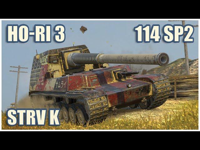 Ho-Ri Type 3, 114 SP2 & Strv K • WoT Blitz Gameplay