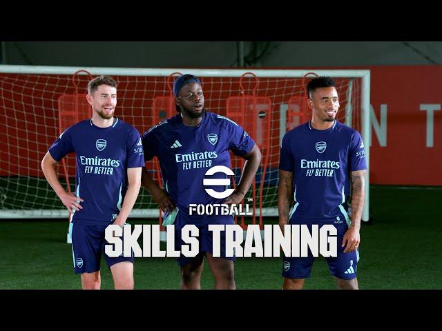 SKILLS TRAINING | Kai Havertz, Jorginho and Gabriel Jesus take on the eFootball challenge!