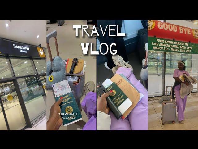 TRAVEL VLOG: MOVING FROM GHANA  TO THE UK| Flight, Airport, Food. #travel #contentcreator