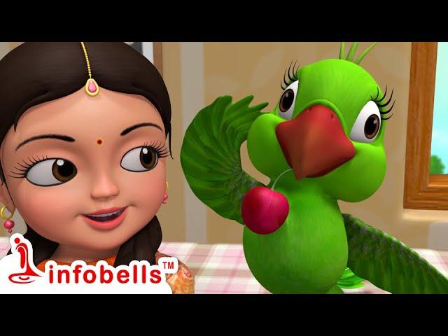 Chitti Chilakamma Amma Kottinda | Telugu Rhymes for Children | Infobells