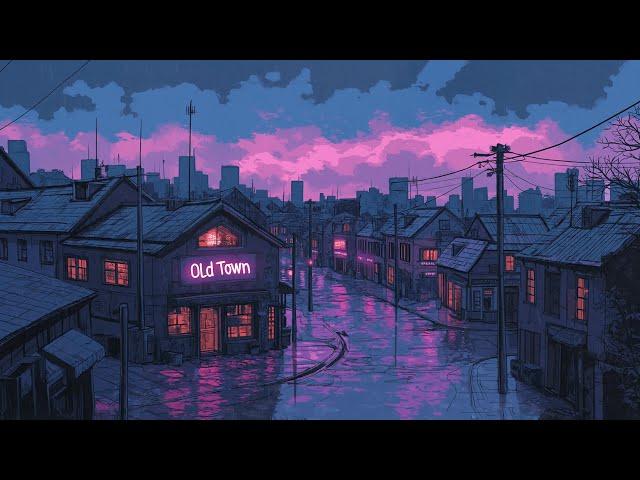 1980s & 90s Lofi Hip Hop Beats  Nostalgic Vibes Old Japanese Town Ambience  Rain Playlist