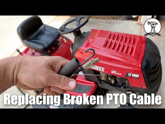 Replacing Broken PTO Blade Engagement Cable on MTD Riding Mower