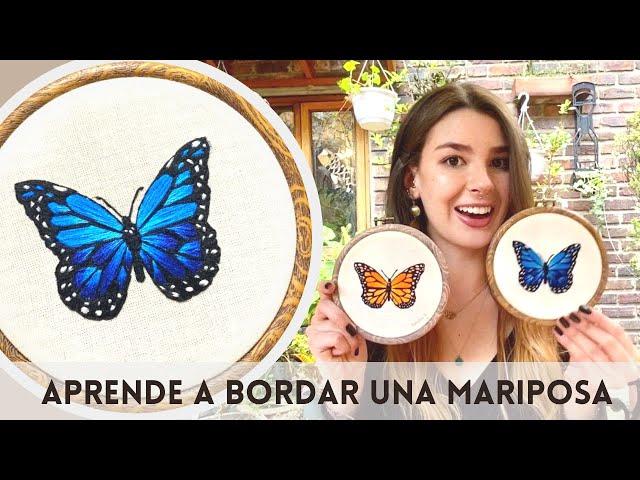 Cómo bordar una mariposa  | Tutorial de Bordado Paso a Paso