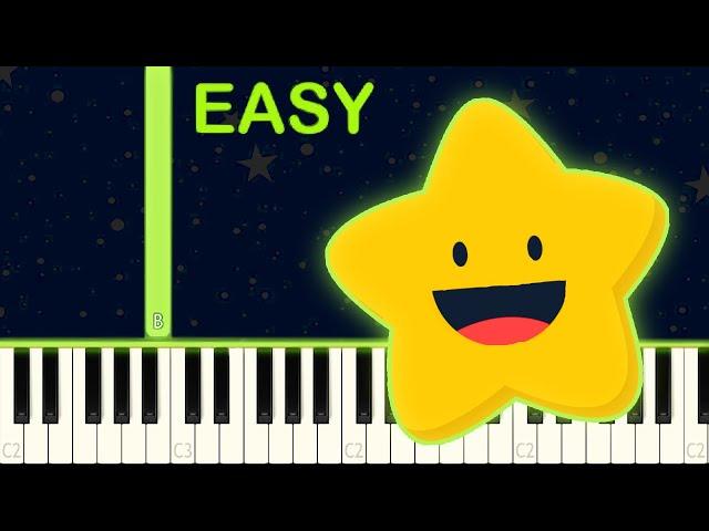 TWINKLE TWINKLE LITTLE STAR - EASY Piano Tutorial