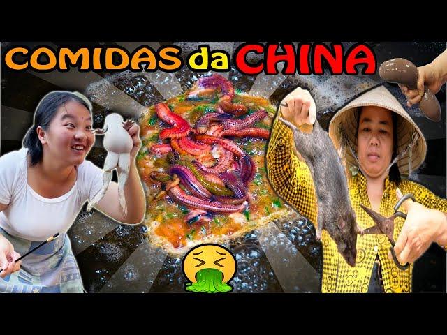  As Mais Nojentas Comidas da China! Pior que as Comidas Indianas! Comidas Asiáticas*