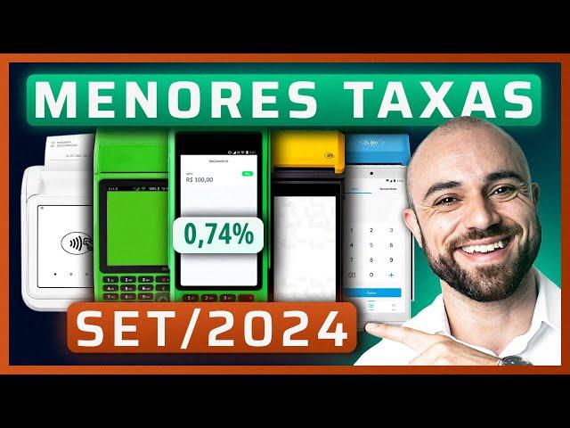 Máquina de Cartão Com MENOR TAXA Para MEI, Autônomo e PJ | Top 5 Maquininhas de 2024