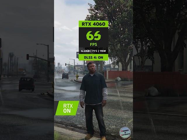 GTA 5 Enhanced: DLSS 4 vs DLSS 3 on RTX 4060
