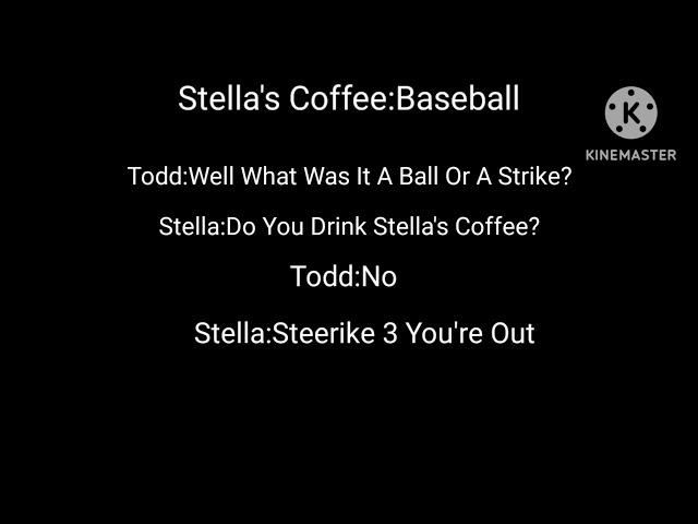 Stella's Coffee:Baseball Script For @Dfroggy20