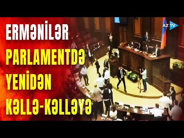 Ermənistan parlamentində yenidən ara qarışdı: hərbçilərlə bağlı məsələ deputatları özündən çıxardı