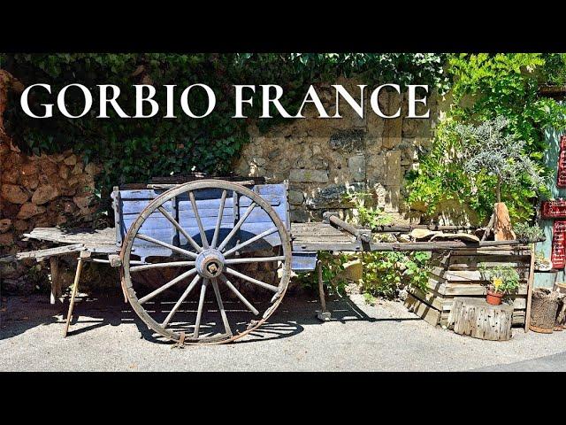 Beautiful Village Gorbio, France. Walking Tour Old Town [6]