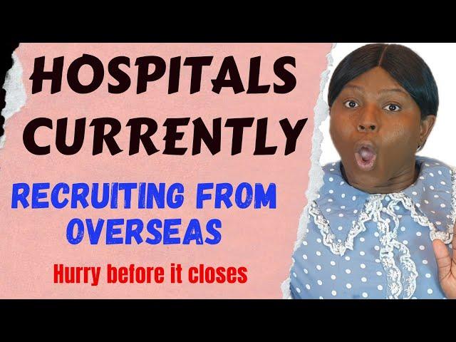 Overseas Nurses & healthcare assistant jobs with sponsorship