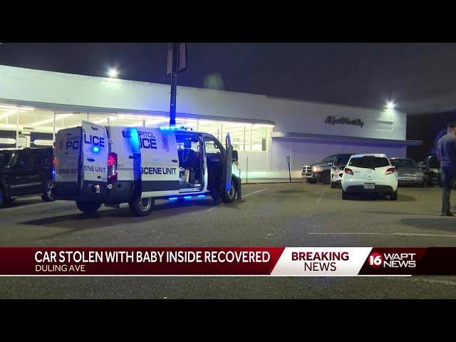 Car stolen with an infant inside at Jackson gas station