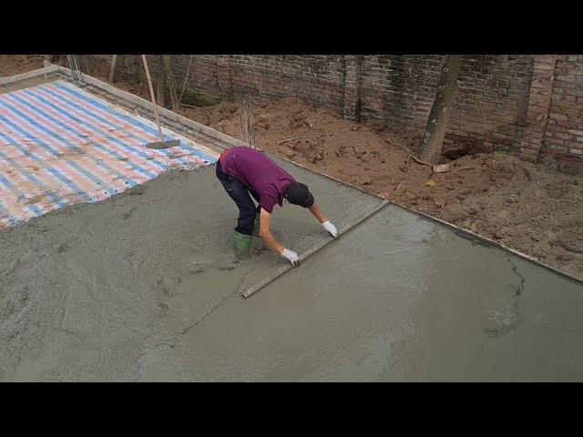 Construction Technology - Pour Concrete Before Building Houses | My Construction Work