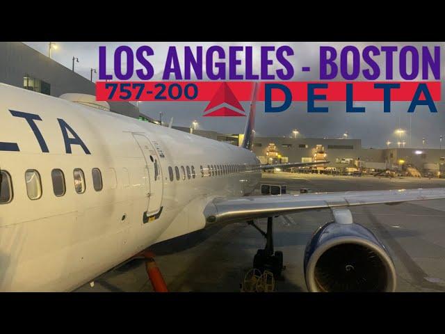 TRIPREPORT | Delta Airlines (ECONOMY) | Boeing 757-200 | Los Angeles - Boston