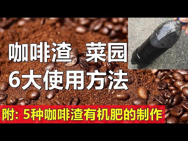 咖啡渣对种菜的6大应用, 注意事项, 5种咖啡渣有机肥的制作 How to use coffee grounds properly in the garden+fertilizers