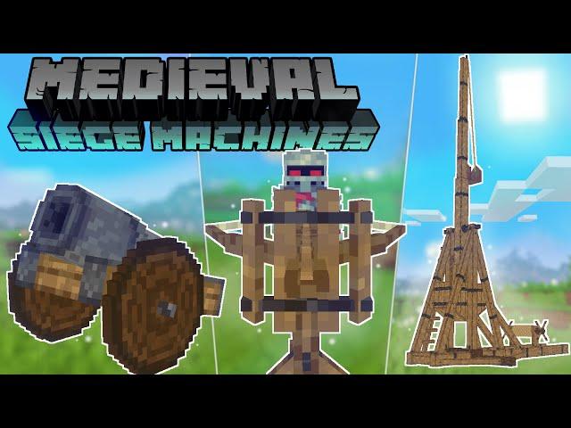 MEDIEVAL SIEGE MACHINES - КАТАПУЛЬТА И ОГРОМНЫЕ СРЕДНЕВЕКОВЫЕ ОРУДИЯ! ОБЗОР МОДОВ НА МАЙНКРАФТ