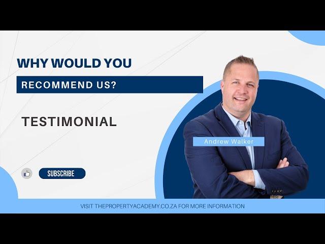 The Property Academy: Why would you recommend us?