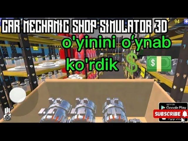 Car Mechanic Shop Simulator3D o'yinida o'yinini o'ynab 1-kunda 1000000ishladik