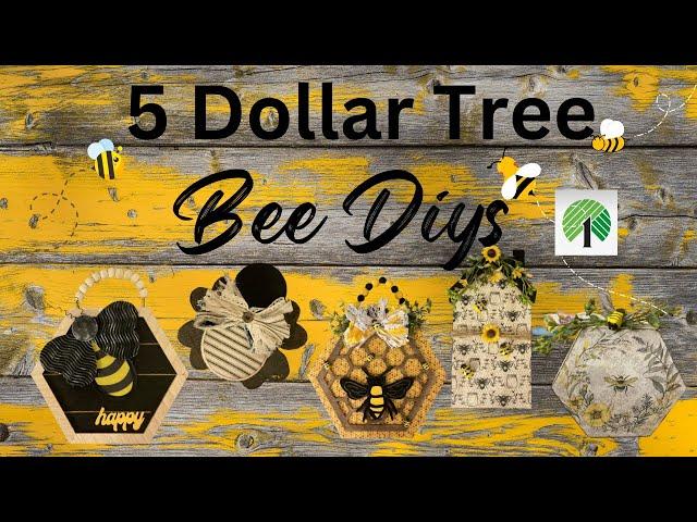 5 Dollar Tree Bee DIYs/ EASY Bee Decor/ 5 Bee DIYs Under $5/