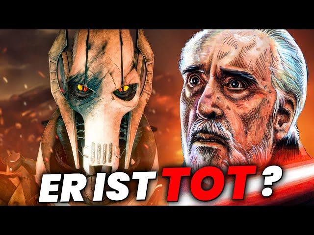 Wie reagierte Grievous auf Count Dookus Tod? (UNBEKANNT)