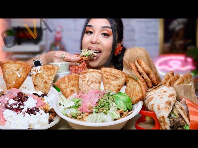 TRYING CAVA FOR THE FIRST TIME!!! MEDITERRANEAN FOOD MUKBANG