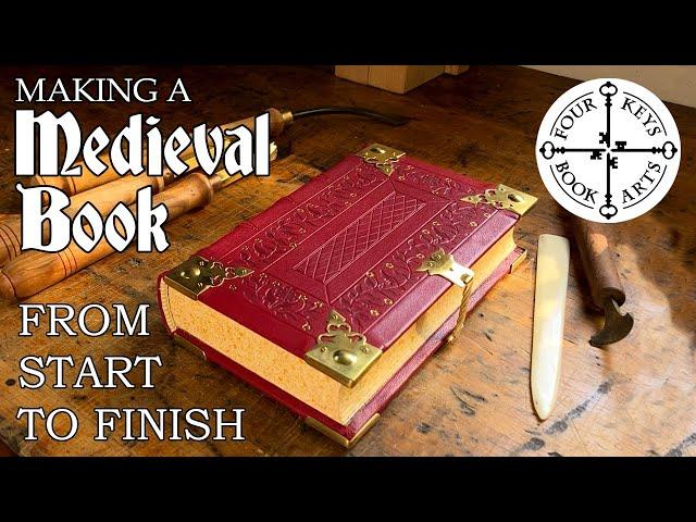 Making A Medieval Book - Complete Process From Start to Finish - 60 hours in 24 minutes