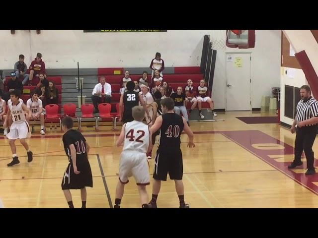 Brad Nielsen (#42 White) playing in a recent Ontario JV Game