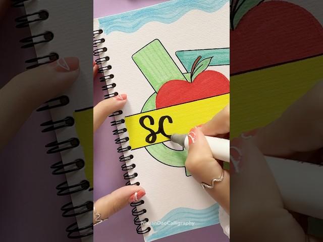 Creative Front Page Design: Science  #shorts #nhuandaocalligraphy #frontpage