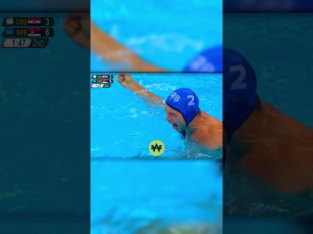 Dusan Mandic Insane Shot vs Croatia Gold Medal Match  #shorts #waterpolo #vaterpolo #goal