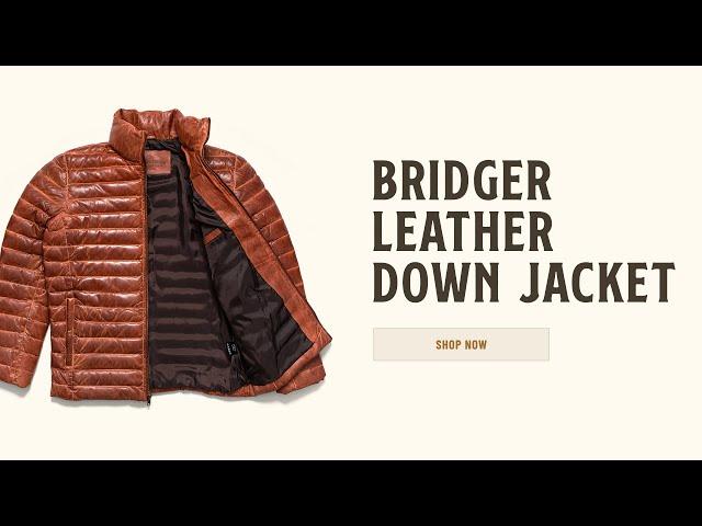 Bridger Down Leather Jacket | Buffalo Jackson