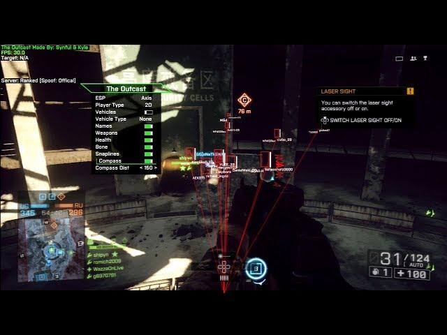 [BF4] FREE MOD MENU NON HOST SPRX "THE OUTCAST" (AIMBOT, UNLOCK ALL, UAV,..) + FREE DOWNLOAD 